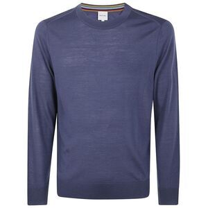 PAUL SMITH Crew Neck Fine Knit Sweater Men CLEAR BLUE Sweaters & Cardigans